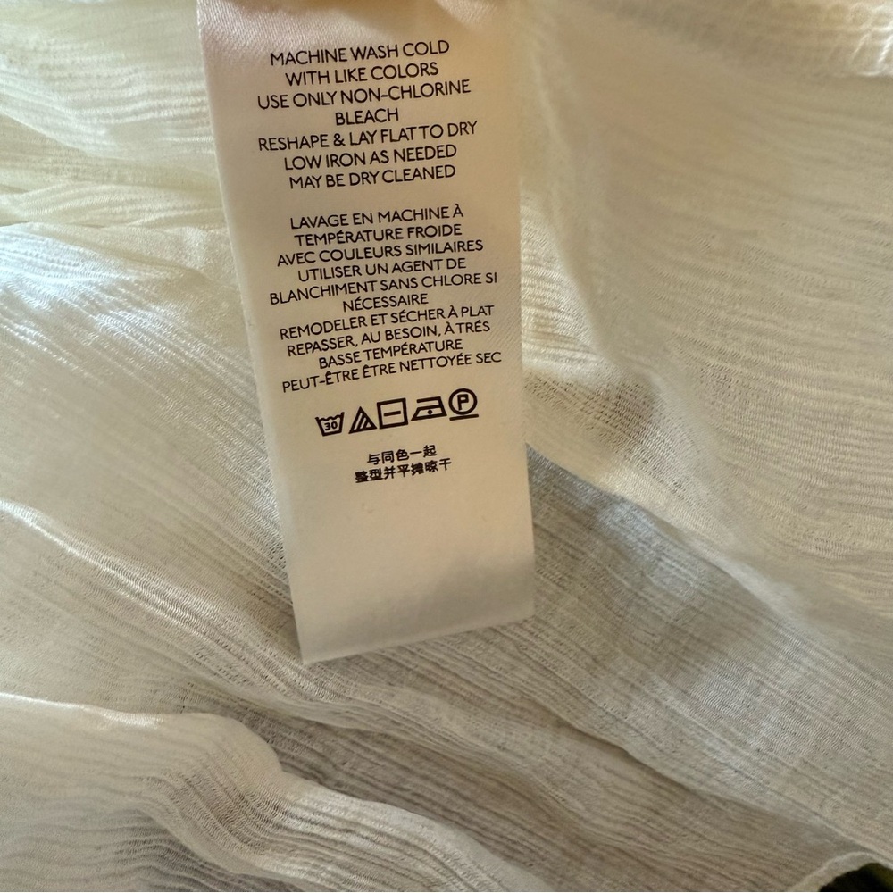 NEW! FREE PEOPLE Women’s LARGE Daia Pirate Airy Ruffle Peasant Blouse CP25 - Picture 7 of 8